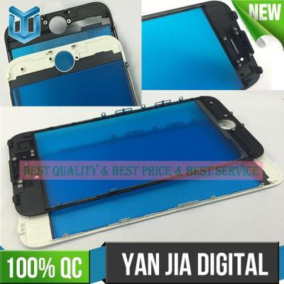 China Brand New Middle Cold Press Glue Frame For Iphone 7, Front Glass With Cold Press Frame For iphone 7 Phone LCD Refurbishment for sale