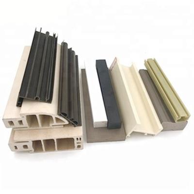 China Haixing PVC espuma textura de madeira embossado moldura de porta de janela de plástico ideal para locais cênicos à venda