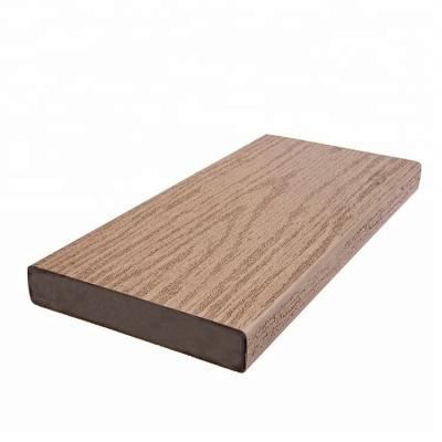 China Exterior Wood Grain Design PVC Foam Composite Decking Floor Cover for Modern Terrace for sale