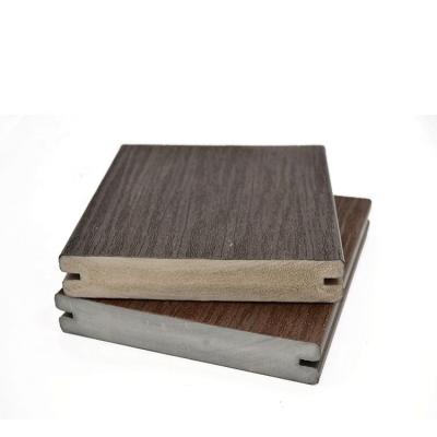 China 4m Length Wood Texture Optional Composite PVC/WPC Balcony Floor Covering for Outdoor for sale