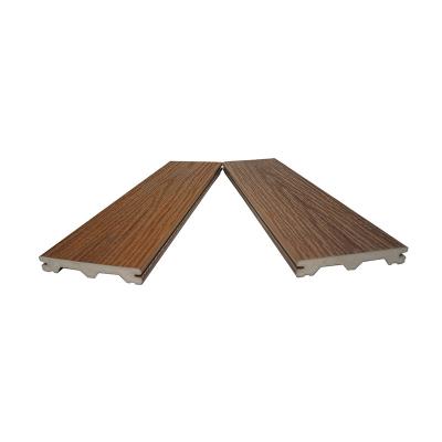 China Revamp Your Swimming Pool and Garden with Eco-Friendly Bamboo Look PVC Outdoor Decking for sale