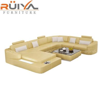 China American Design Genuine Grain Leather Tufted Top Sofa (Height) Adjustable for sale