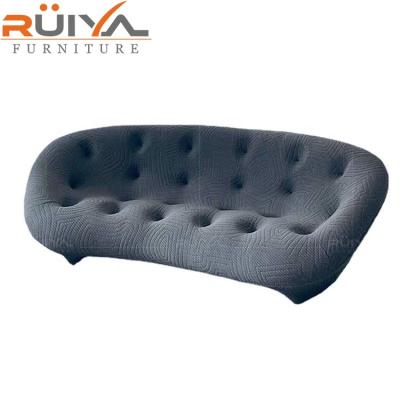 China Other Italian Modern Leisure Style Hotel Living Room Sofa Set Design Modern Fabric Curved Sofa for sale