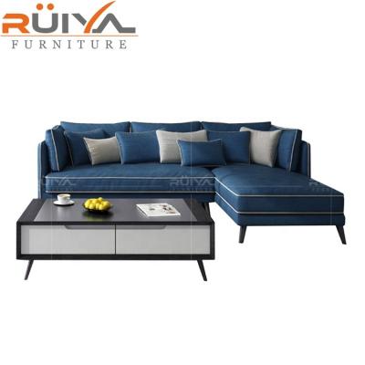 China (Size) 2020 adjustable European hot design l shape fabric sofa set designs and seller price for sale