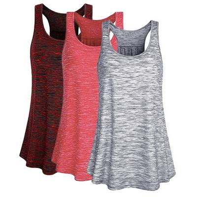 China Women's Breathable Vest Cotton I-Line Back Striped Tank for sale