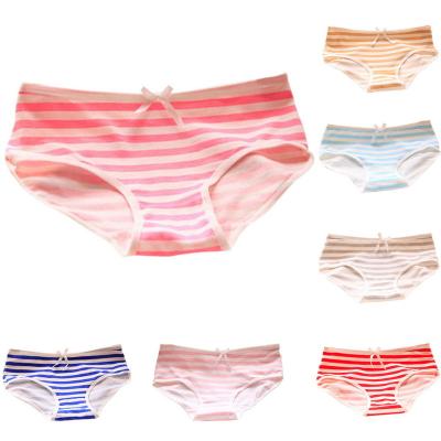 China Plus Size Women's Navy Striped Bow Cute Women's Panties for sale