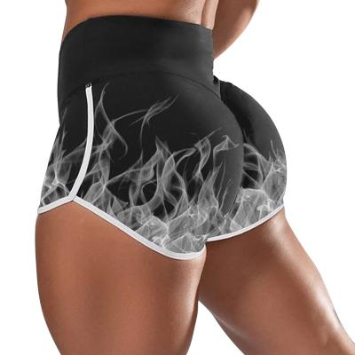 China Skinny Yoga Shorts Viable Gym Training Shorts Print Shorts Exercise Workout Underwear for sale