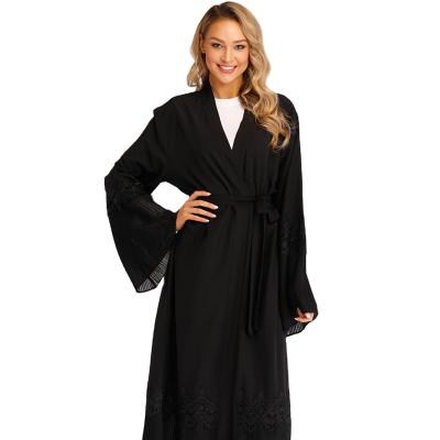 China Breath Sleeve Dress Abaya Dubai Turkey Elegant Loose Robes Kaftan Dresses Muslim Women XY-0061 for sale