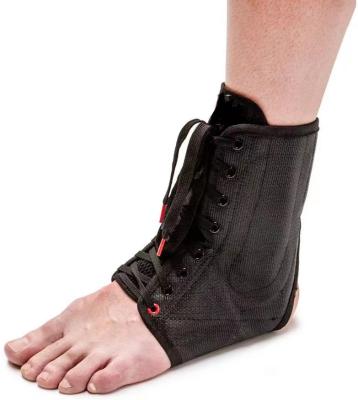 China Sportsman Lace Up Ankle Brace Foot Support Stabilizer Compression Sleeve - Sprain Rolled Immobilizer Wrap for sale