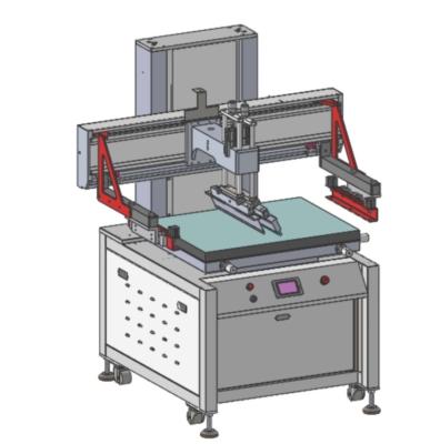 China Printing stores wholesale factory air pressure 0.4-0.6 professional vertical semi-automatic silk screen printing machine for sale