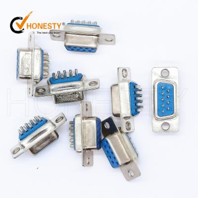 China D-Sub Conn Connectors DE-9S ITT Connector MNT Electronic Female Connectors Devices D-SUB RCPT 9POS PNL for sale