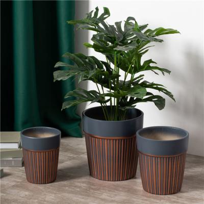 China Wholesale bulk indoor outdoor hotel decoration flowerpot garden big large ceramic flower pots for plants for sale