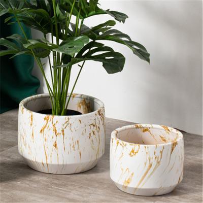 Cina Grande vaso di fiore di marmo bianco ceramico del giardino della decorazione della nuova di progettazione di fiore del vaso decorazione all'aperto domestica della piantatrice in vendita