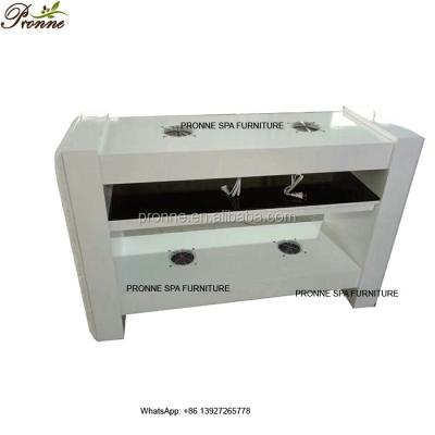 China Chinese Spa Leather Tufted Nail Salon Beauty Table Dryer Manicure For Sale for sale