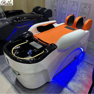 China Modern Smart Automatic Multi Functional Full Wash Furniture White Hair Lift Body Massager Electric Shampoo Bed for sale