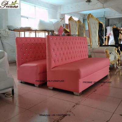 China Modern Beautiful Queen Style Beauty Salon Pink Hideaway Couch Wholesale for sale