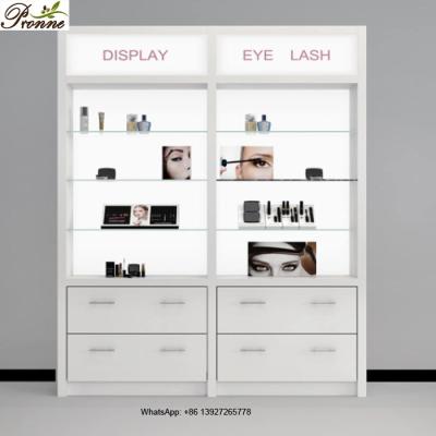 China Pronne simple and modern 2020 fashion beauty salon cheap cosmetic modern display cabinets for sale