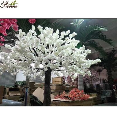 China Modern Custom Artificial Silk Cherry Blossom Trees White Indoor For Sale for sale