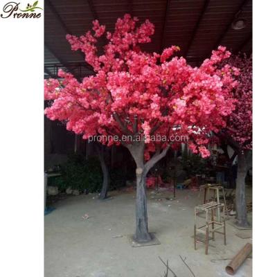 China Morden Luxury High Quality Artificial Plastic Tree Flower Indoor Trees For Wedding Decoration for sale