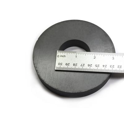 China Speaker Magnet 17 Years Experience D200x110x20mm C8 Big Ferrite Ring Magnet For Speakers for sale