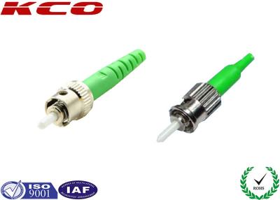 China FTTH CATV ST / APC Type Fiber Optic Connector Twist Lock With 2.5 MM Ferrule for sale