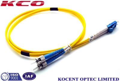 China Fiber Optic Patch Cord SM Single Mode Duplex LC/UPC-FC/UPC 3.0mm PVC LSZH for sale