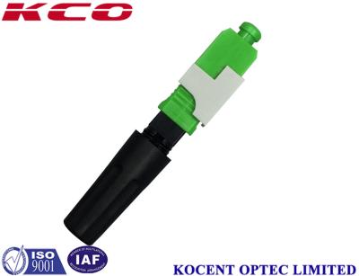 China Green FTTH Solution Product Fiber Optic Fast Connector SC APC 55mm 60mm for sale