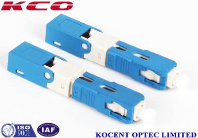 China Producto de solución FTTX de 2,0 mm y 3,0 mm con conector rápido de fibra óptica azul SC UPC en venta