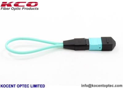 China OM3 OM4 MPO MTP Loop Back LSZH Multimode Mini Fiber Patch Cord for sale