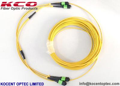 China MPO APC 24fo 48cores G657A1 Elite Insertion Loss  MTP Fibra Optica Patch Cable for sale