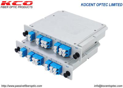 중국 100G 6CH 광섬유 DWDM LGX LC UPC 이중 어댑터 Cwdm 멀티플렉서 판매용