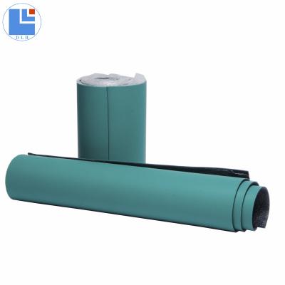 China 1mX10m 2mm 2 Layers Anti Nitrile Rubber Esd Floor Mat In Roll For Electronic Static Production Line Green 0808 for sale