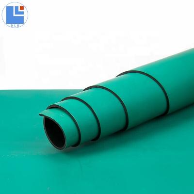 China SMT Production Line Two Layers Of Natural ESD Anti Static Rubber Green Mat 0808 for sale