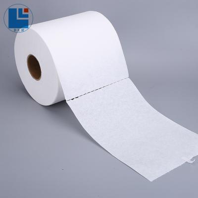 China Sustainable Factory 65gsm Microfiber Paper Cloth Roll Dustless Industrial Cleaning Wiper for sale