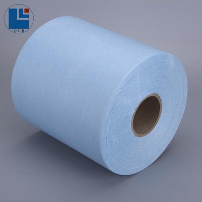 China Factory price sustainable industrial non woven embossed rag tissue paper roll for sale