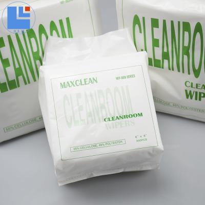 China 0606 45% Polyester 55% Cellulose High Absorbent Lint Free Wiper Clean Room Sustainable Disposable Industrial Wipes for sale