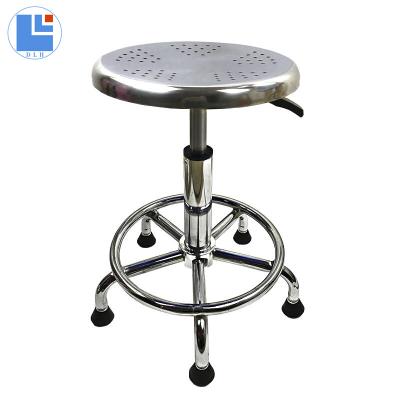 China Contemporary Black ESD Lab Chair PU Anti-Static Foam Mount Dental Stainless Steel Chair for sale