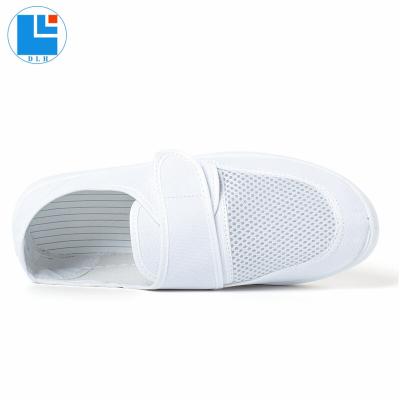 China Factory Food Cleanroom Anti-Static PU Anti-Static Mesh Dust Protected Shoes for sale