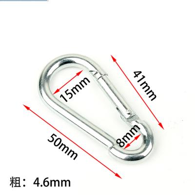 China Regular Regular Silver Swing Loop Portable Survival Tools Carabiner Climbing Hook for sale