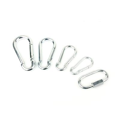 China Custom Hook Shaped Cheap Wholesale Aluminum Carabiner 58*14*5.8mm Regular Silver for sale