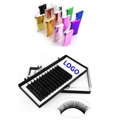 China Loop Stable Wholesale Supplies 0.03 0.05 Private Label Lash Extension 0.07mm Volume Eyelash Extensions Custom Box for sale