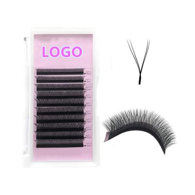 China Natural Soft Premium Y Shape Eyelash Extensions 0.05 Fast Shipping 0.07mm 2d Premade Fans Eyelash Extensions for sale