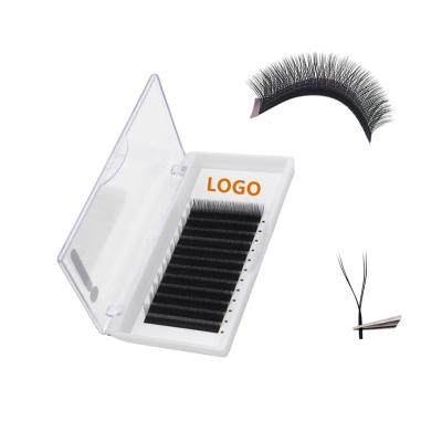 China Natural Soft Y Type Eyelashes 8-15mm Silk Lashes Bulk Seller Private Label 0.05 0.07mm Volume Y Shape Eyelash Extensions for sale