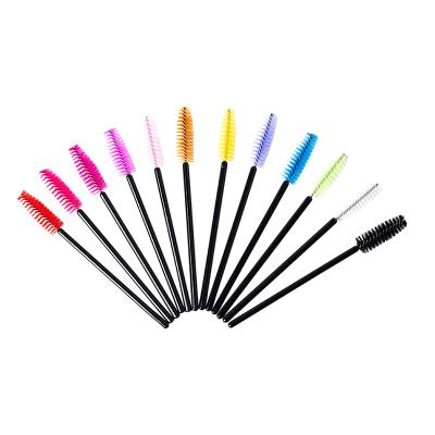 China High Qualiy Reusable Diposable Eyeliner Eyelash Brush Skin-friendly Plastic Mascara Brush for Highlights and Brushing Eyebrow for sale