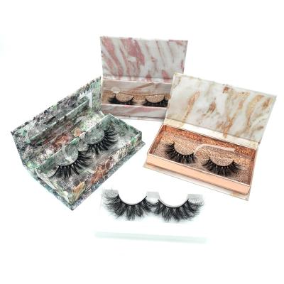 China Wholesale Sellers Siberian Mink Eyelashes 25mm 3d Mink Lashes Custom Box Real Lasting Factory Eyelash for sale