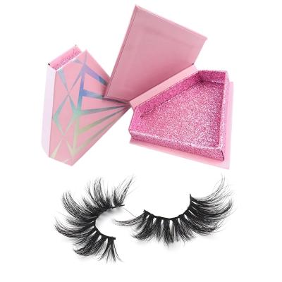 China Wholesale 3D Layered Double Eyelashes 3d False False Mink Eyelashes Private Label Vendor 25mm Fluffy Mink Eyelash for sale