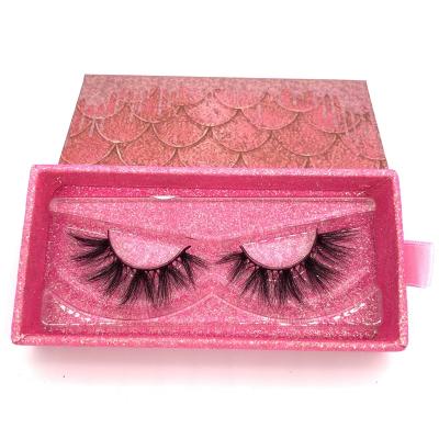 China 25mm effect Natura Mink Eyelash Wholesale Vendor Thick Fluffy Faux Mink Individual 3D volume Eyelashes for sale