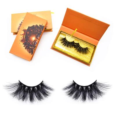 China Wholesale Thick Fluffy Vendors Durable/Washable/Reusable/Waterproof Custom False Eyelash Logo Box 20-25mm Mink Eyelashes Vendor for sale