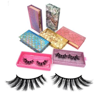 China False 5d Mink Eyelashes soft bulk fluffy strip/light weight/comfortable wholesale custom 3d label eyelash with box packing for sale