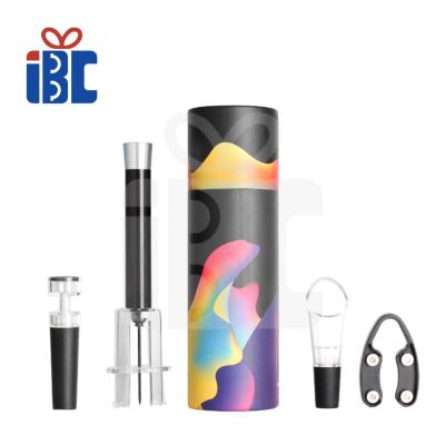 China Multifunction Customized Aluminum Compressor Wine Opener Gift Set With Multifunction for sale